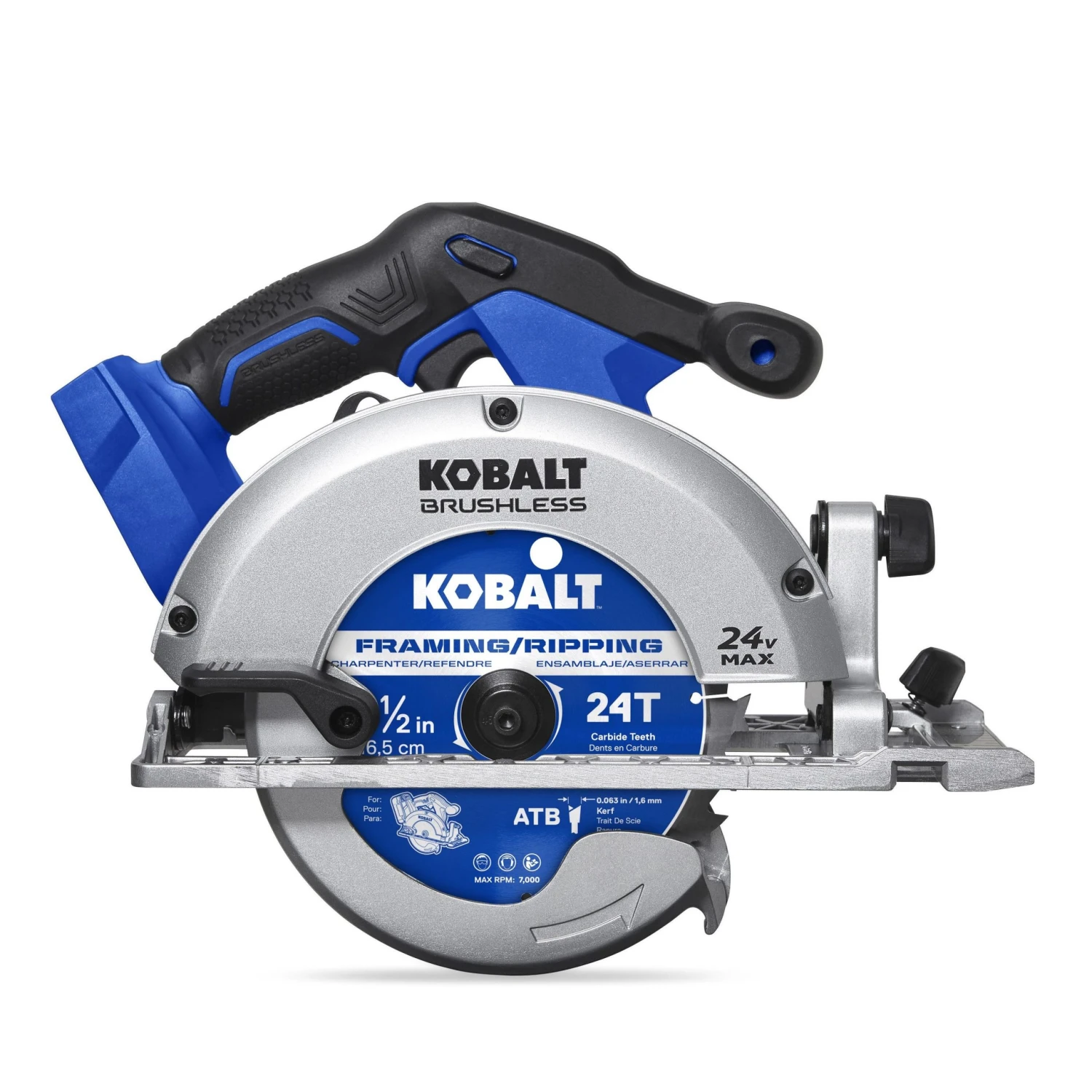 Kobalt Saw 6-1/2-In Max 24-Volt Brushles Cordles Circular