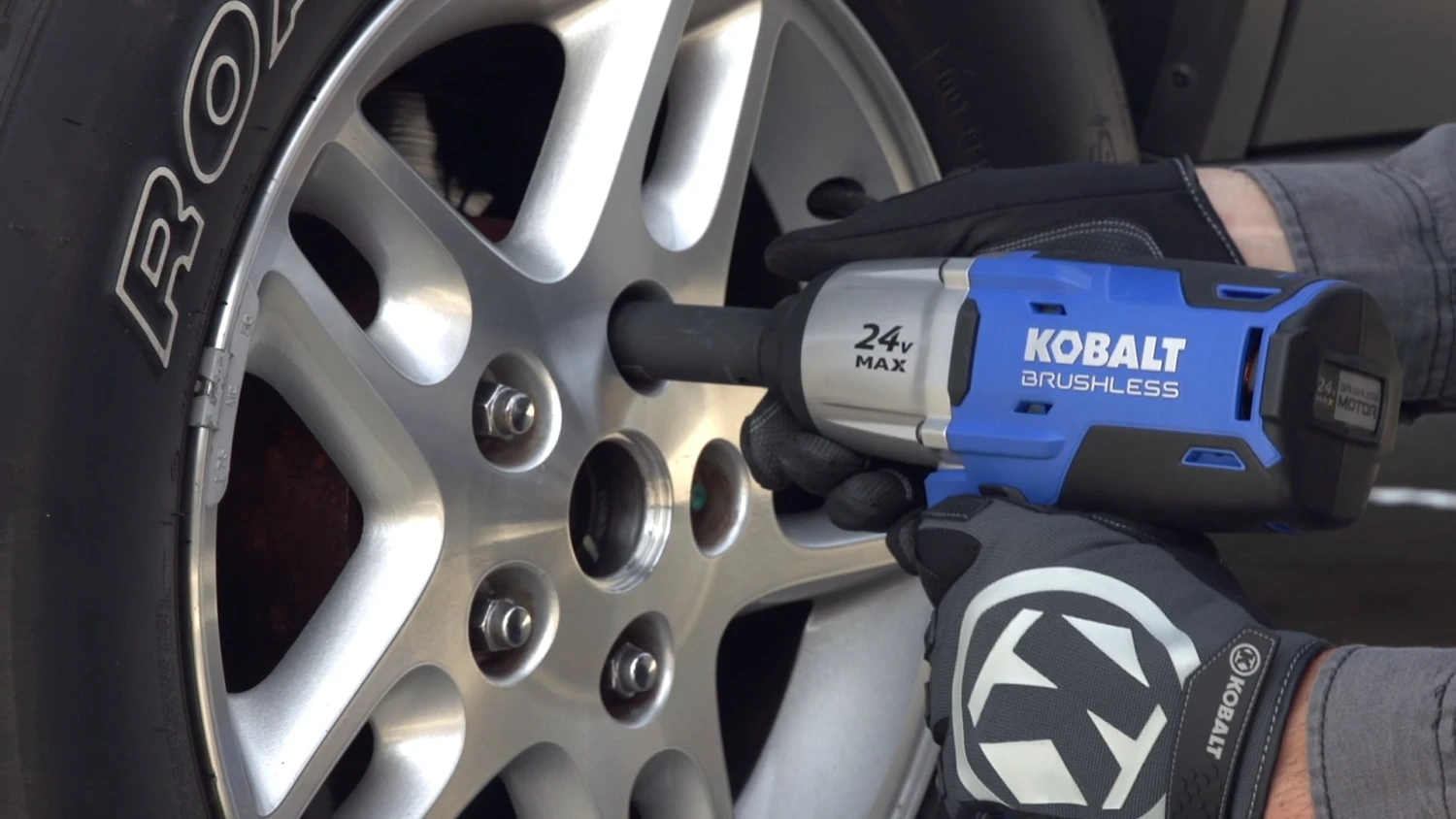Kobalt Impact Wrench Wrench Max 24-Volt 1/2-In Impact Variable Speed Cordles Included) Drive Brushles - Image 2