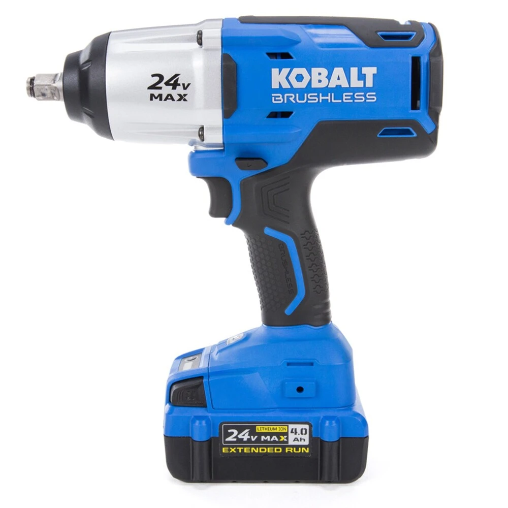 Kobalt Impact Wrench Wrench Max 24-Volt 1/2-In Impact Variable Speed Cordles Included) Drive Brushles - Image 3