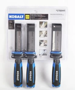 Kobalt Set Chisel 3-Pack Side Strike Woodworking