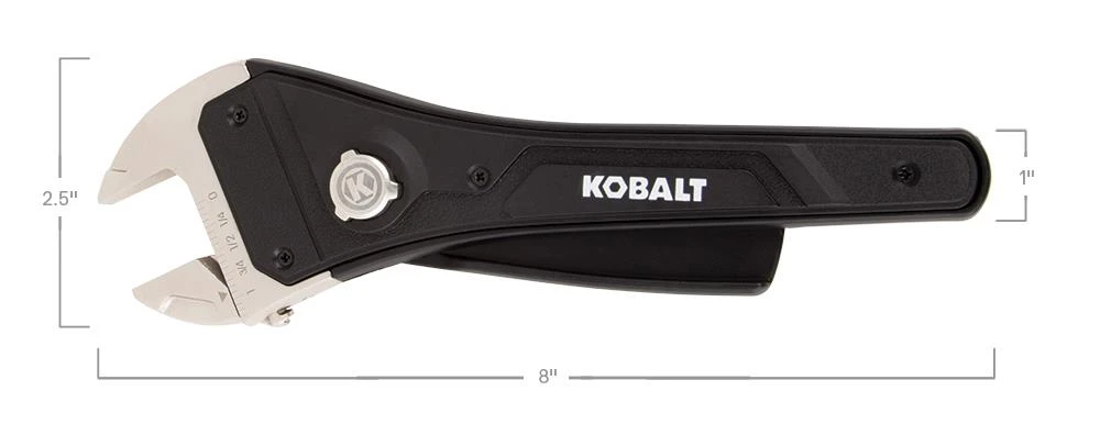 Kobalt Wrench Plastic Steel 8-In Adjustable Rapid Adjust - Image 7
