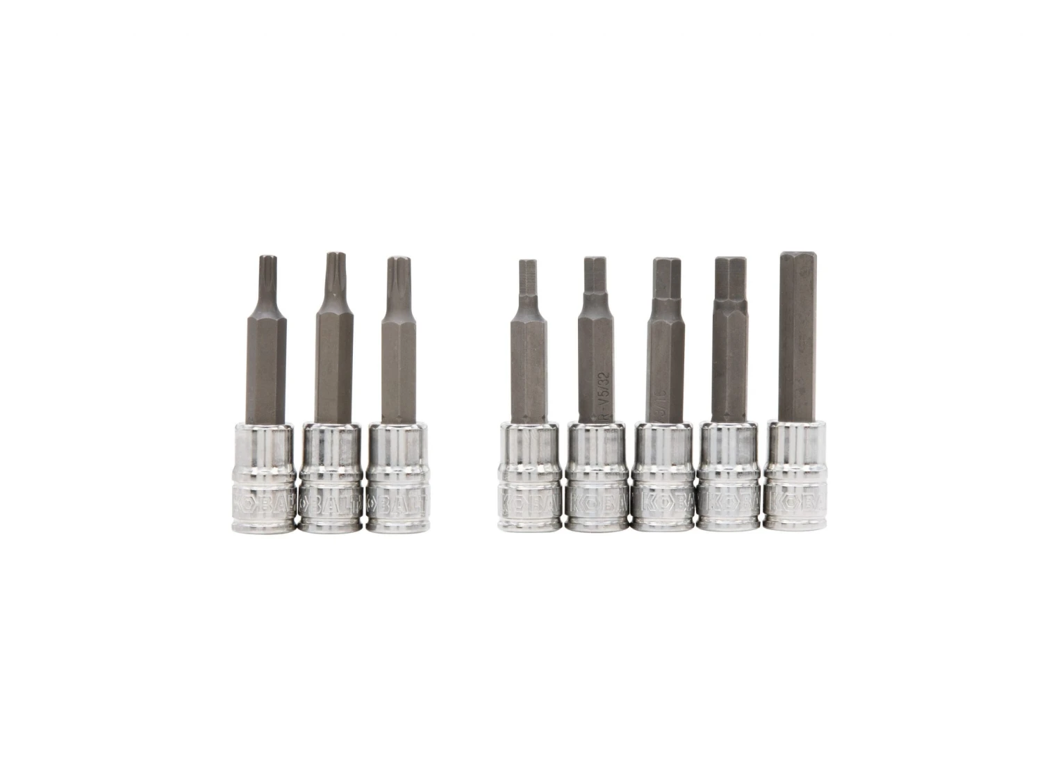 Hex; Kobalt Phillips; Torx; Set Driver Drive Socket Bit 3/8-In 42-Piece Standard (Sae) Metric Flathead Combination - Image 3