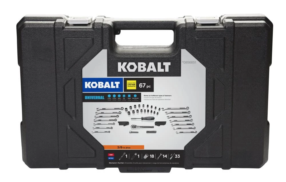 Kobalt Set Matte 67-Piece (3/8-In) Mechanic Standard (Sae) Universal Metric Combination - Image 6