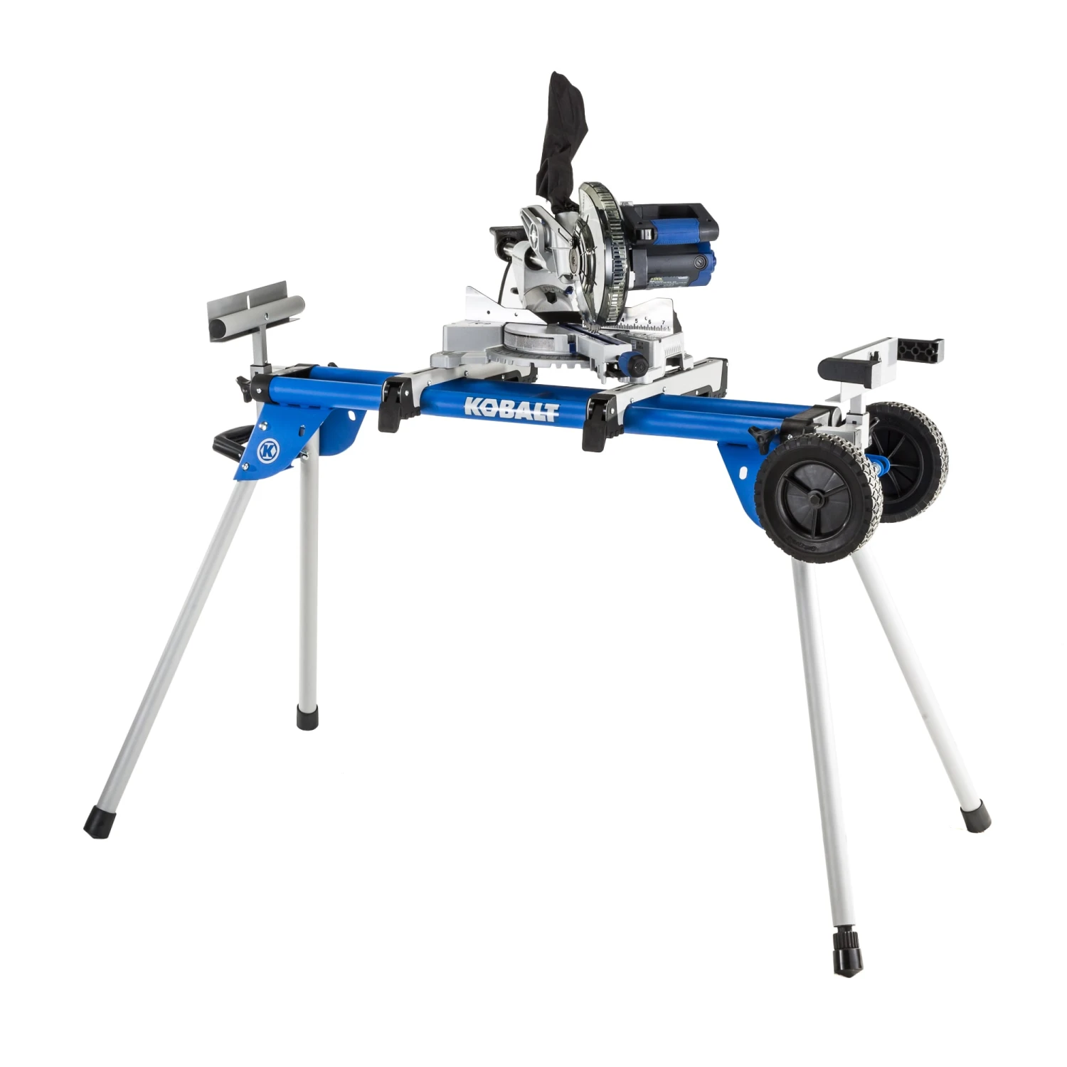 Kobalt Saw Miter Saw Stand Steel Adjustable Rolling - Image 2