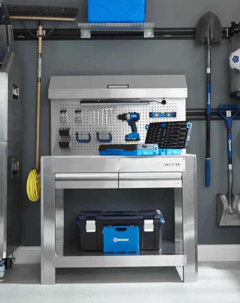 Kobalt Bench Wood 36-In H 45-In W 3-Drawer Work - Image 4