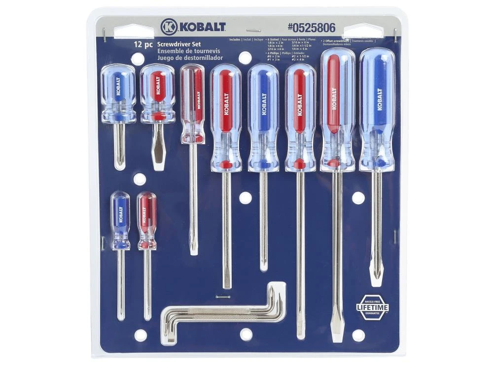 Kobalt Set Screwdriver Handle Acetate 12-Piece Multi-Bit - Image 9