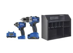 Kobalt Combo Tool Kit Case Charger Max Combo 24-Volt Kit 2-Tool Included Power Included) Brushles