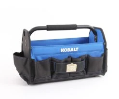 Kobalt Tool Bag Polyester 16-In Blue, Black