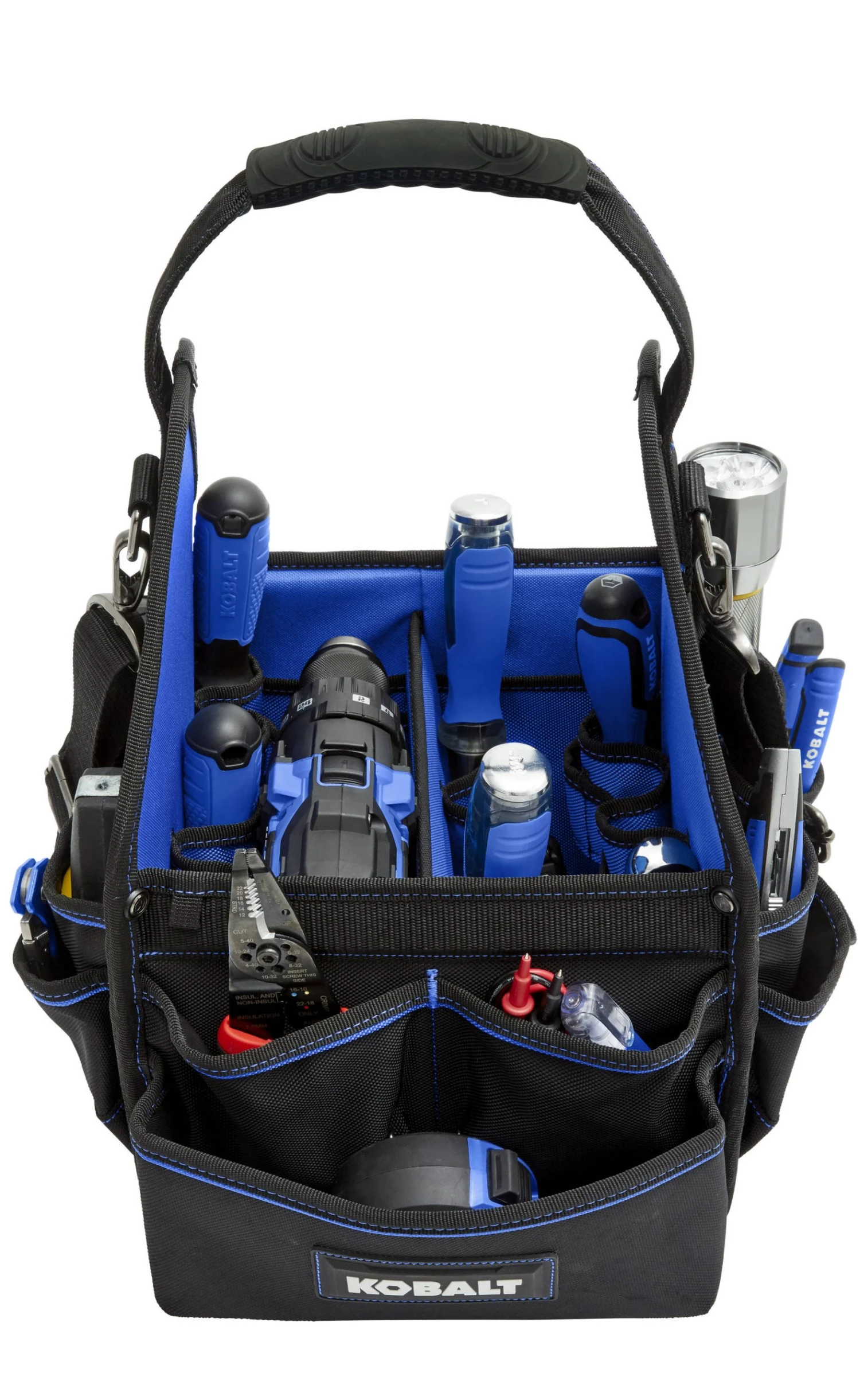 Kobalt Tool Electrician’ Bag Tote Polyester 10-In Blue Black - Image 2
