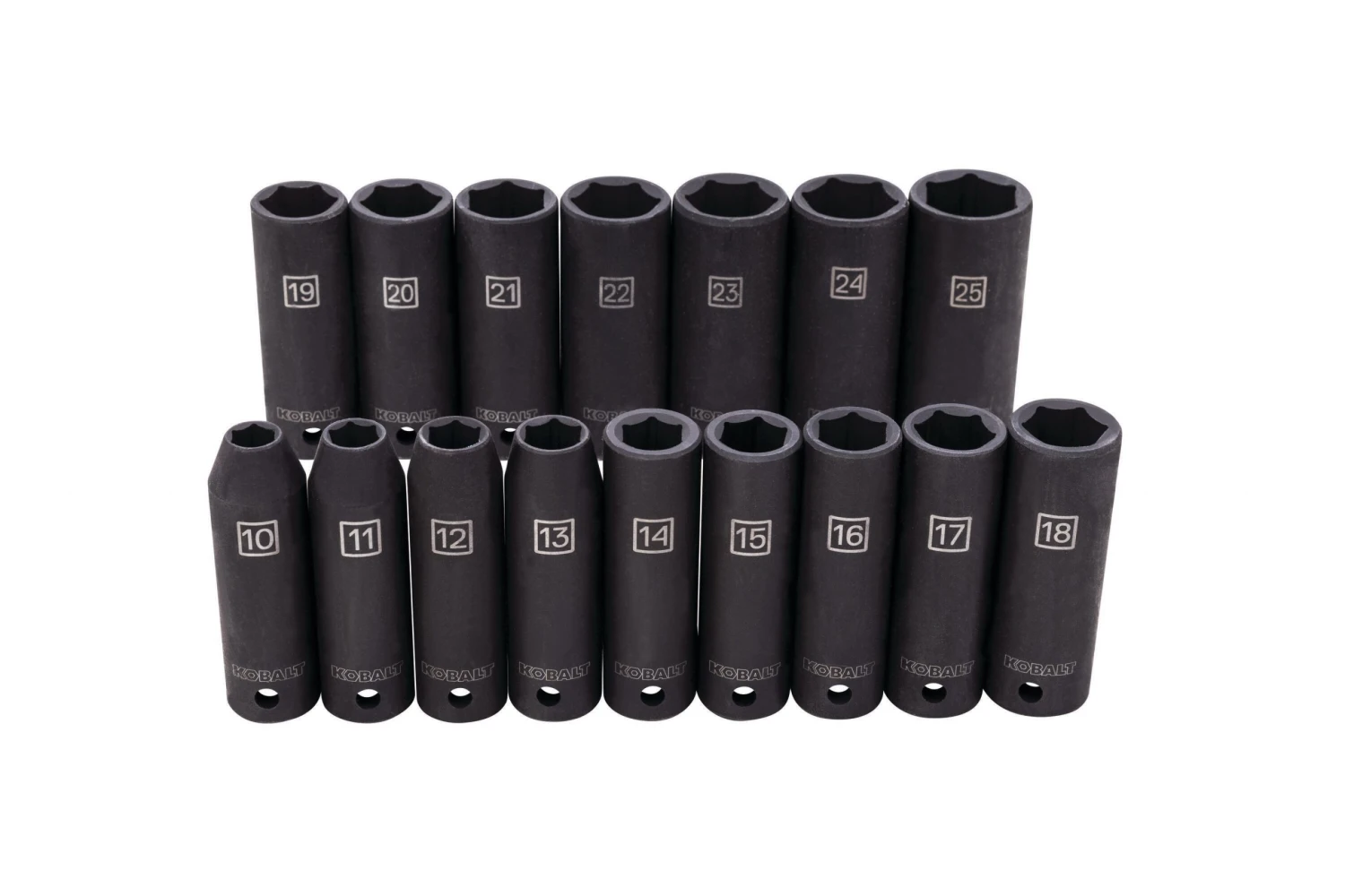 Kobalt Set Impact Socket 6-Point 1/2-In Drive 16-Piece Metric - Image 5