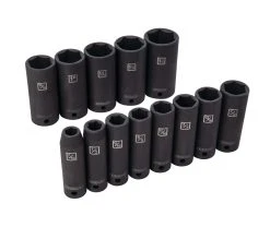 Kobalt Set Impact Socket 6-Point 13-Piece 1/2-In (Sae) Standard Drive