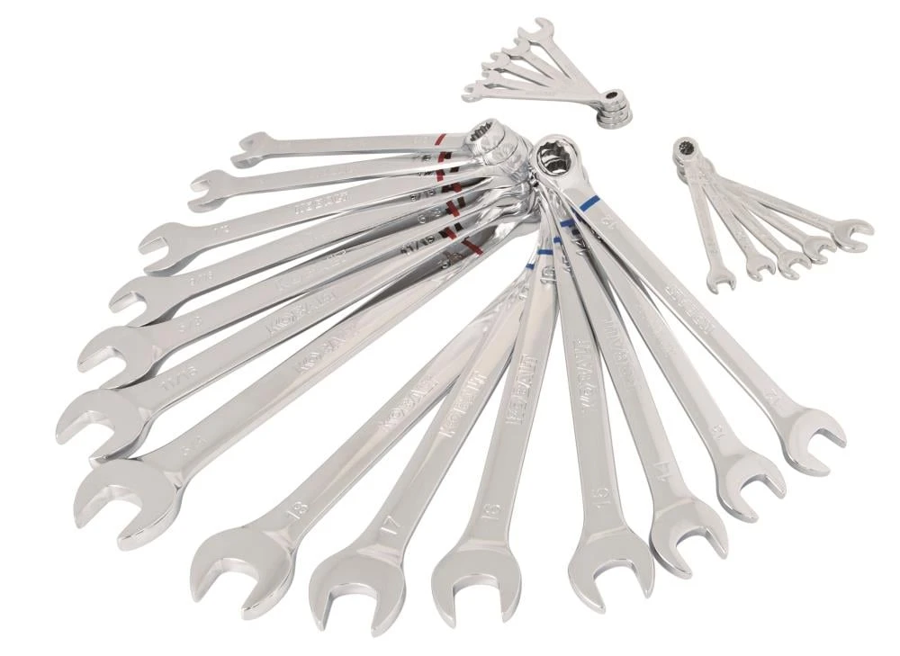 Kobalt Set Metric Combination Wrench 24-Piece 12-Point (Sae) Standard Combination