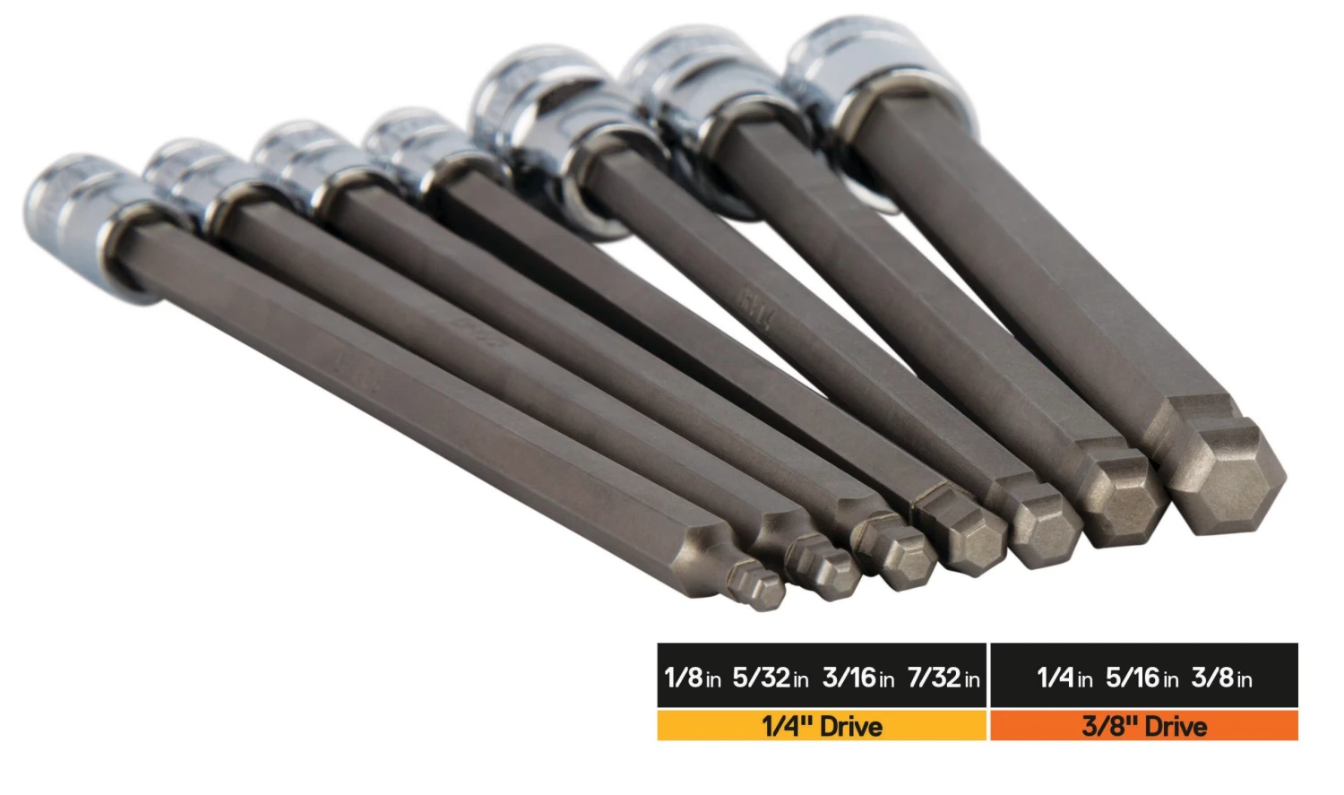 Kobalt Set Driver Drive Socket Bit (Sae) Standard Hex 3/8-In 7-Piece 1/4-In; - Image 2