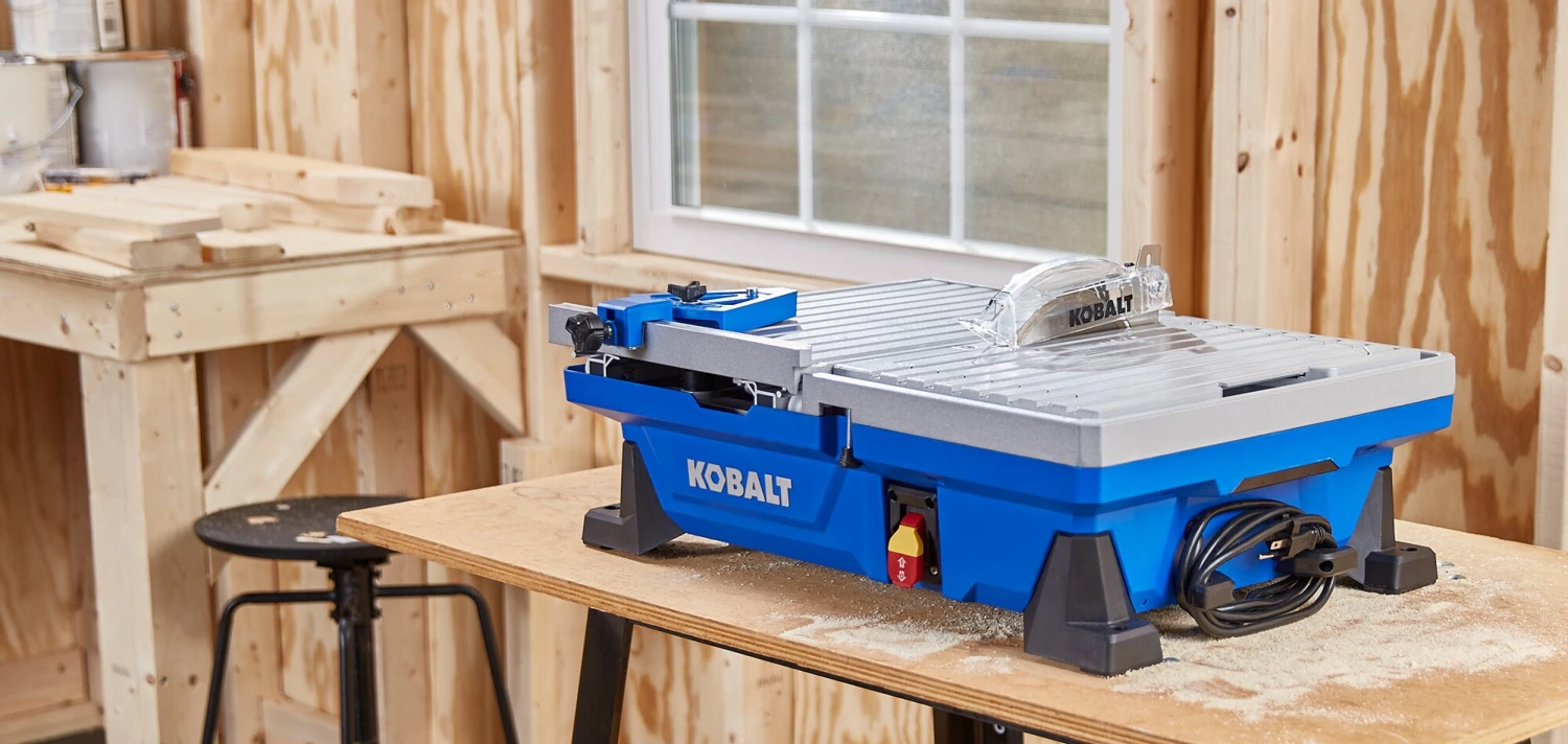 Kobalt Tile Table Tile Saw 7-In 6-Amp Sliding Tabletop Wet - Image 5