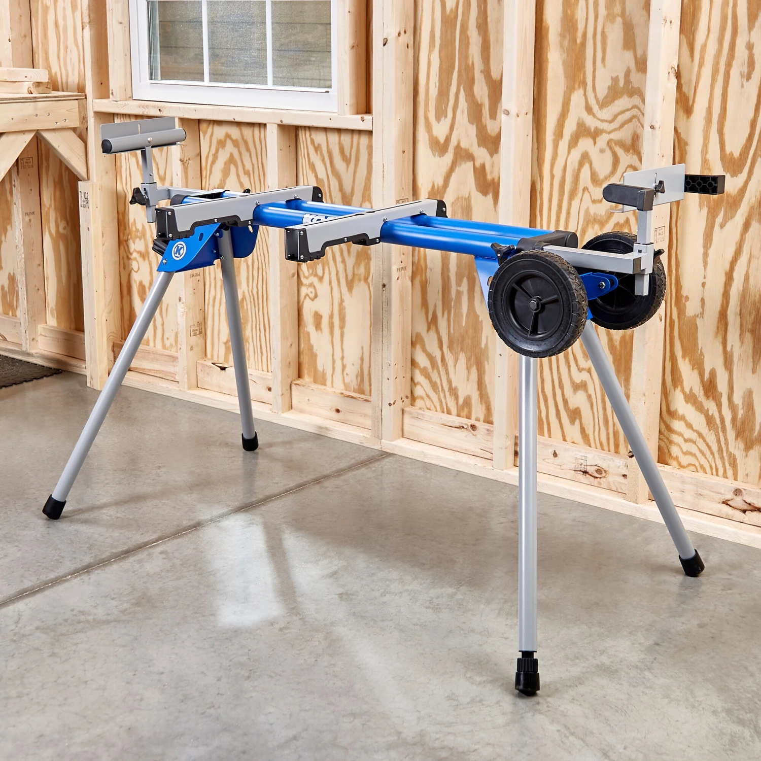 Kobalt Saw Miter Saw Stand Steel Adjustable Rolling - Image 5