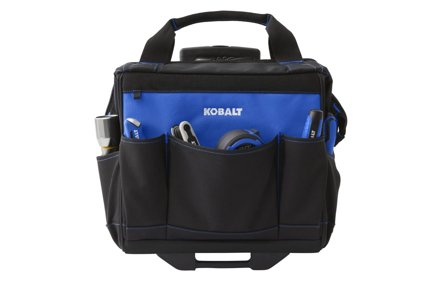 Kobalt Tool Bag Polyester 14-In Rolling Blue Black - Image 2