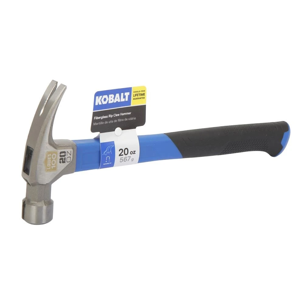 Kobalt Steel Head Hammer Claw Hammer Fiberglas 20-Oz 100-Year Anniversary Smooth Face - Image 6