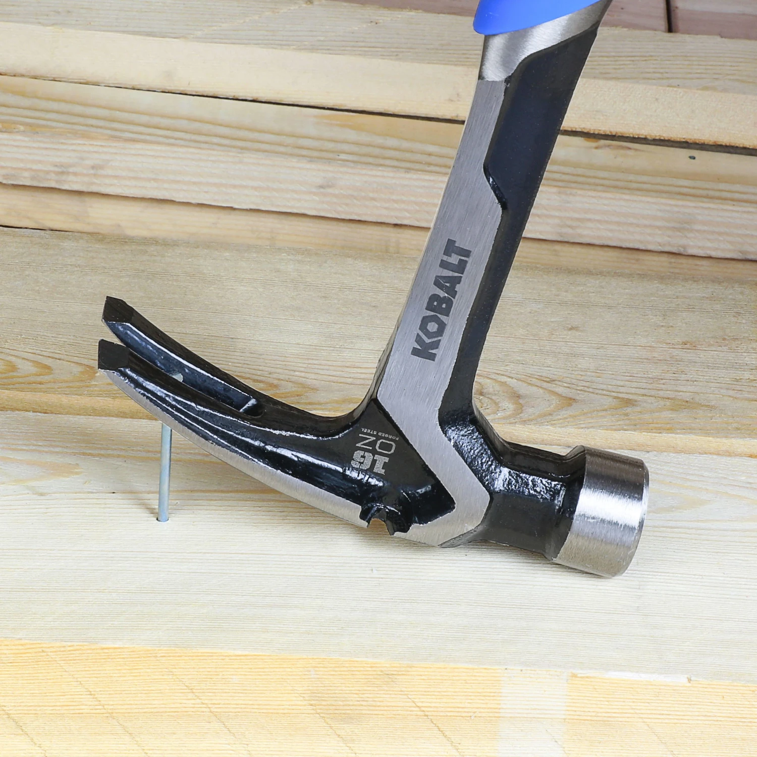 Kobalt Steel Head Hammer Steel 16-Oz Claw Smooth Face - Image 7