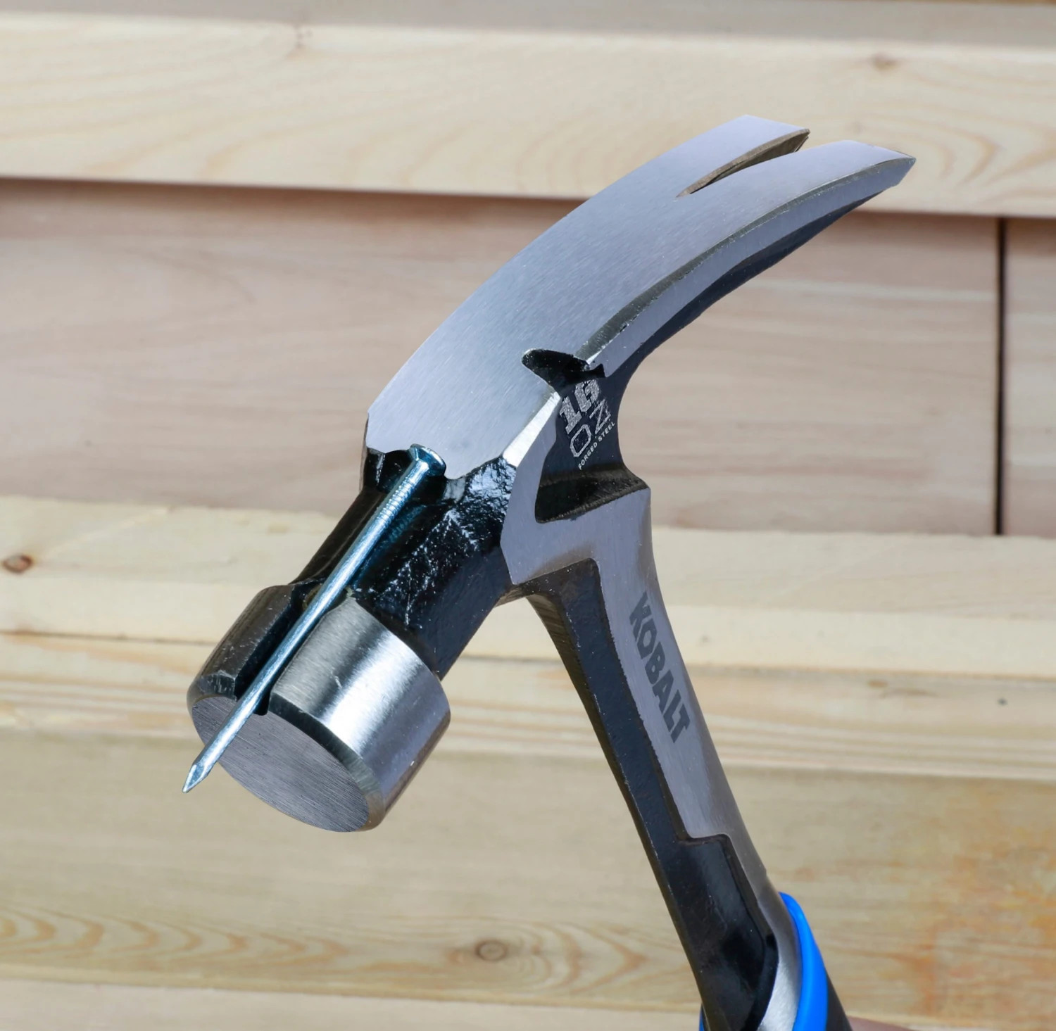 Kobalt Steel Head Hammer Steel 16-Oz Claw Smooth Face - Image 8