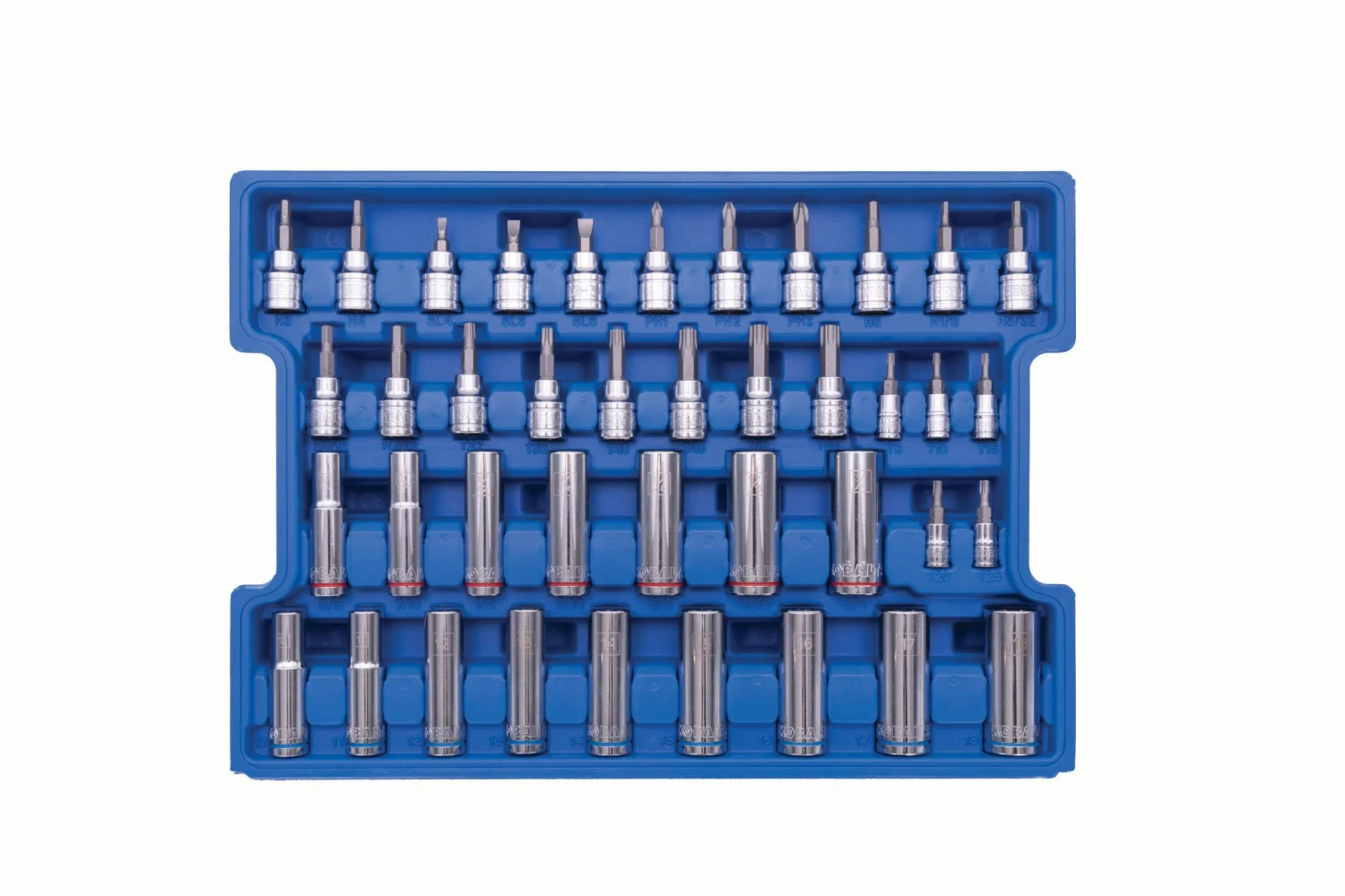 Kobalt Set Chrome 3/8-In) 250-Piece (1/4-In; Mechanic Standard (Sae) Metric Combination Polished - Image 4