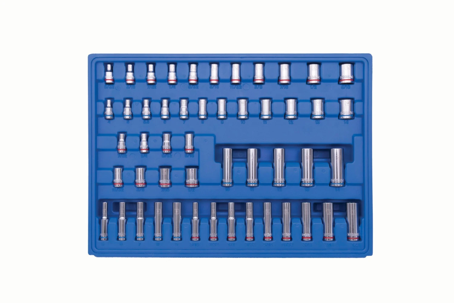 Kobalt Set Chrome 3/8-In) 250-Piece (1/4-In; Mechanic Standard (Sae) Metric Combination Polished - Image 6
