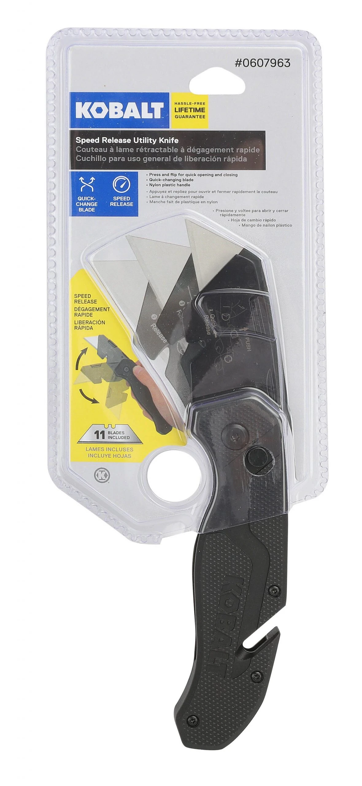 Kobalt Knife 11-Blade Speed Release Folding Utility - Image 2