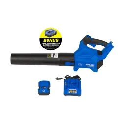 Kobalt Leaf Blower Charger 4 Ah 24-Volt 500-Cfm Electric Cordles Handheld Included) Brushles