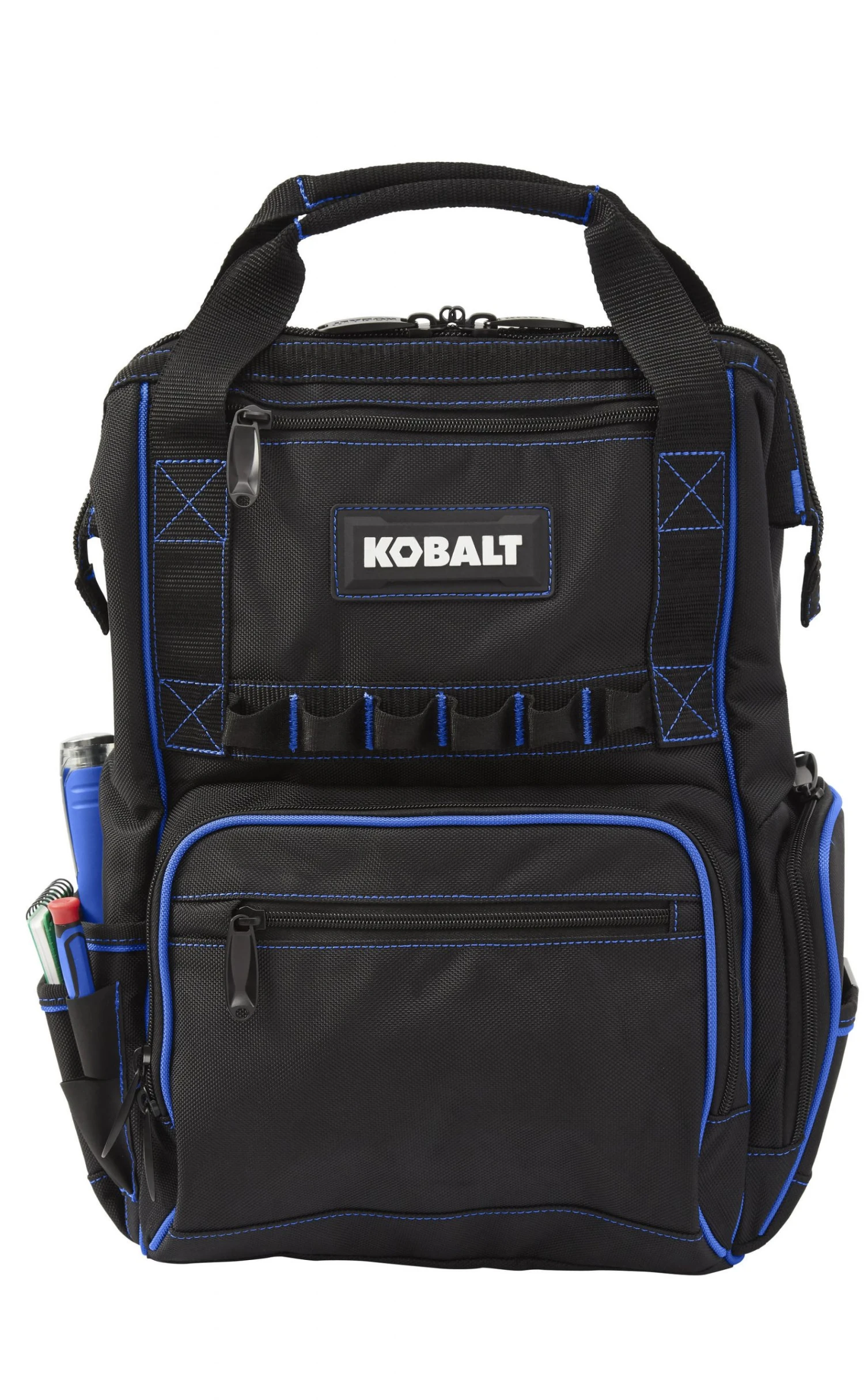 Kobalt Tool Bag Backpack Polyester 11.5-In Blue Black - Image 8