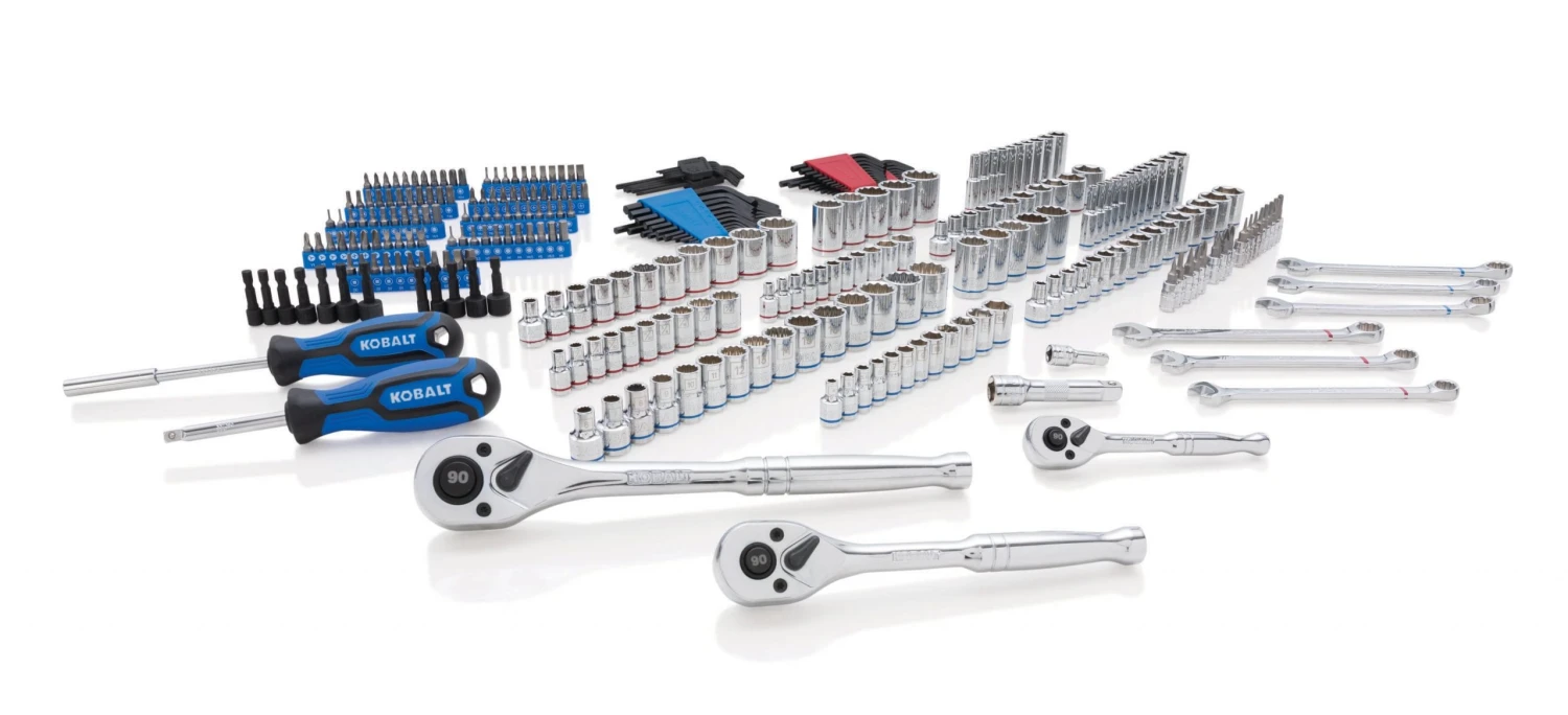 Kobalt Set Chrome 3/8-In) (1/4-In; 309-Piece Mechanic Standard (Sae) Metric Combination Polished - Image 9