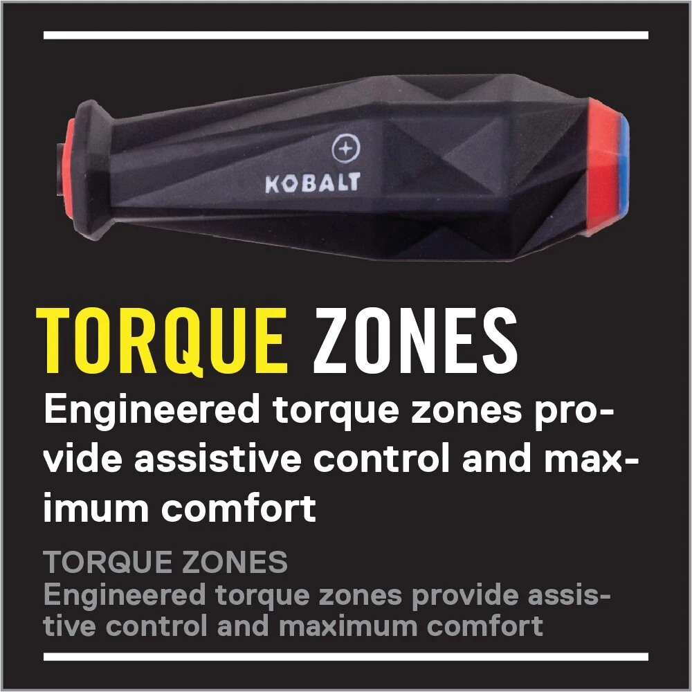 Kobalt Phillip Set Screwdriver Slottedhead Rubber 6-Piece Tpr/Thermoplastic Handle - Image 3