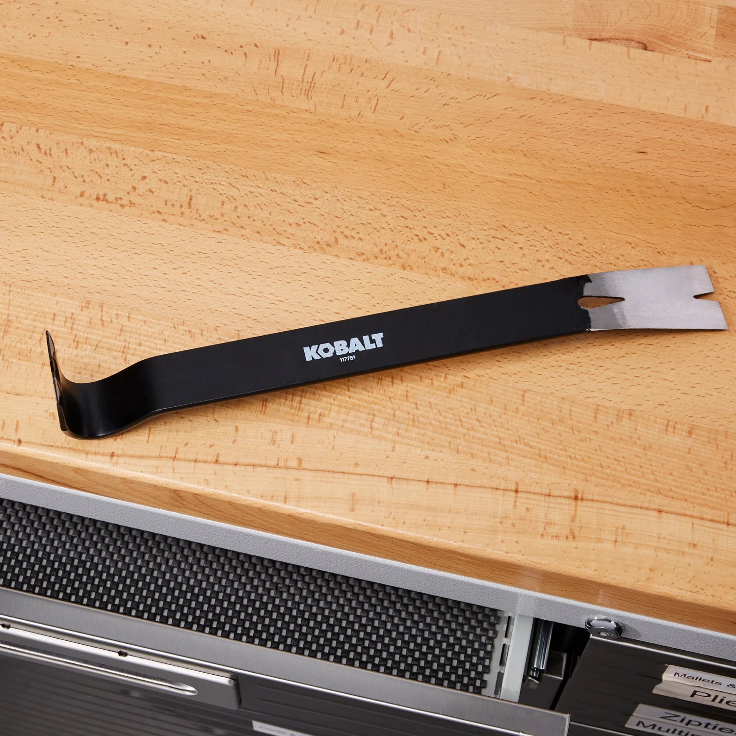 Kobalt Prybar Crowbar Pry Bar Wrecking Bar Steel Carbon 15-In High - Image 4