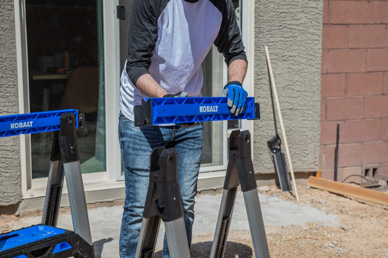 Kobalt Saw Horse Pp Steel 30.63-In W X 33.5-In H Construction Adjustable Capacity) - Image 18