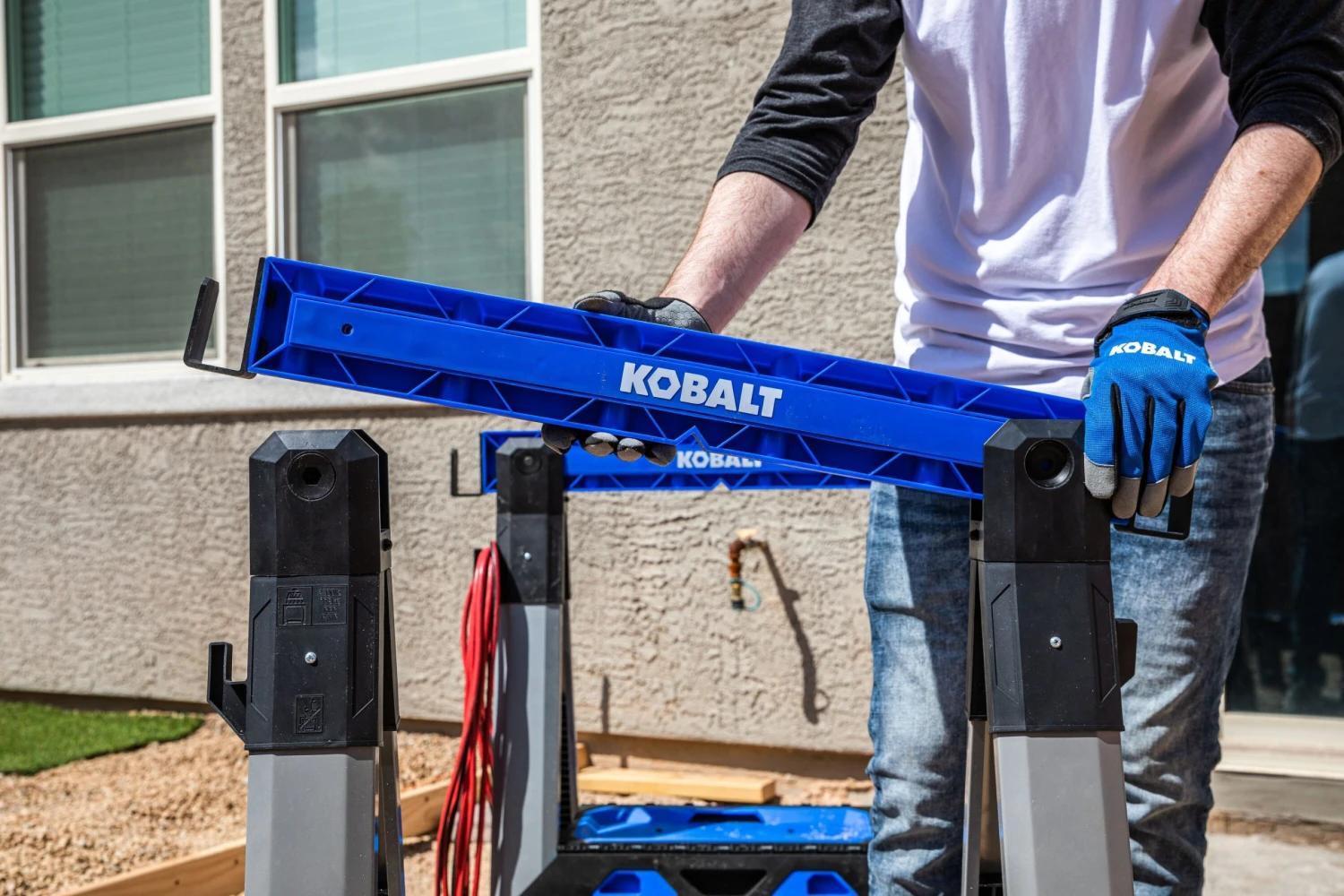 Kobalt Saw Horse Pp Steel 30.63-In W X 33.5-In H Construction Adjustable Capacity) - Image 19