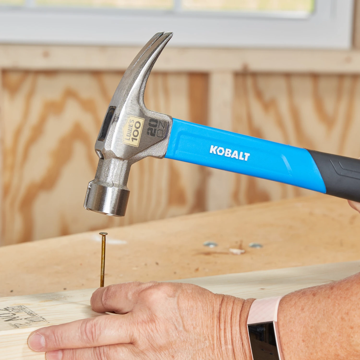 Kobalt Steel Head Hammer Claw Hammer Fiberglas 20-Oz 100-Year Anniversary Smooth Face - Image 2