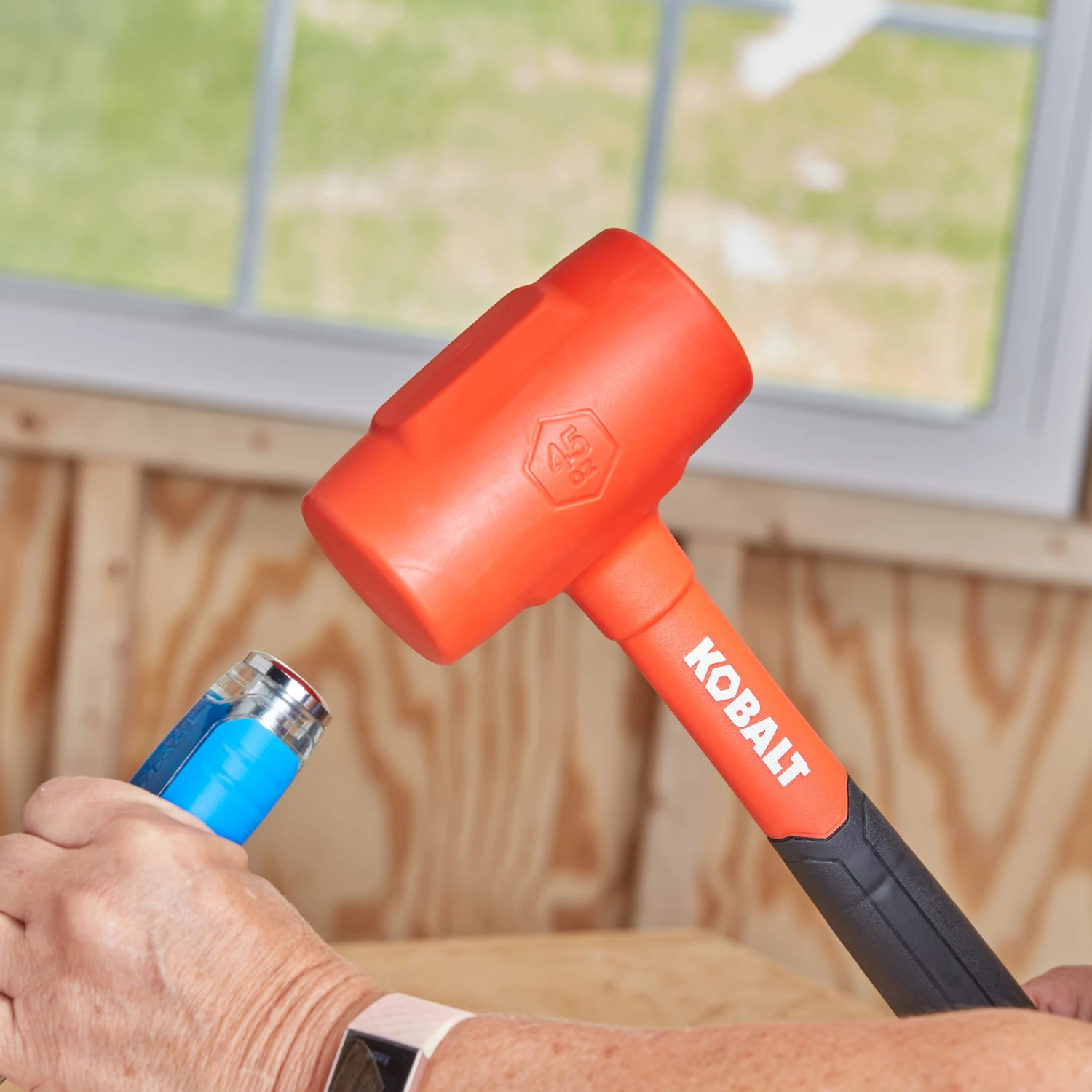 Kobalt Hammer Plastic 45-Oz Smooth Dead Blow Head Face - Image 2