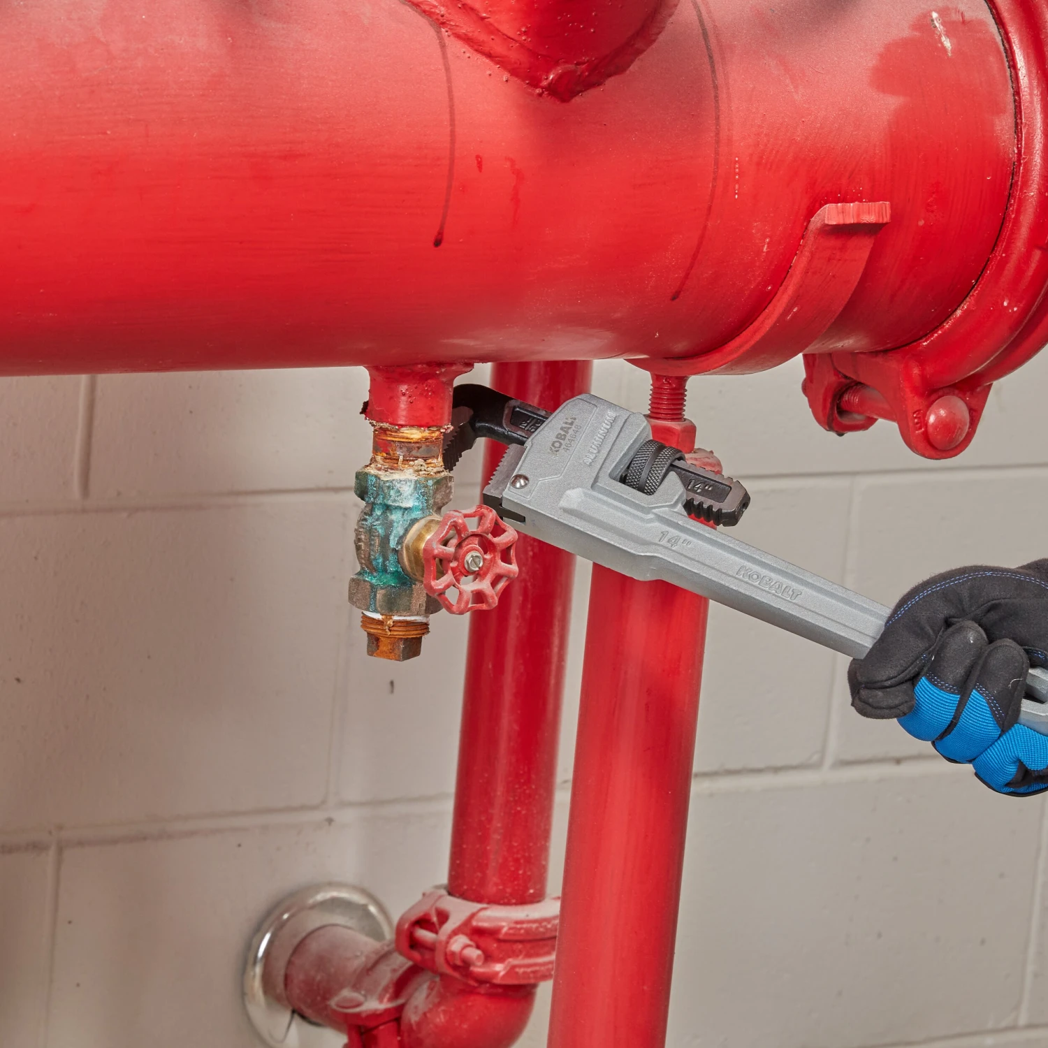 Kobalt Pipe Wrench Aluminum 14-In - Image 3