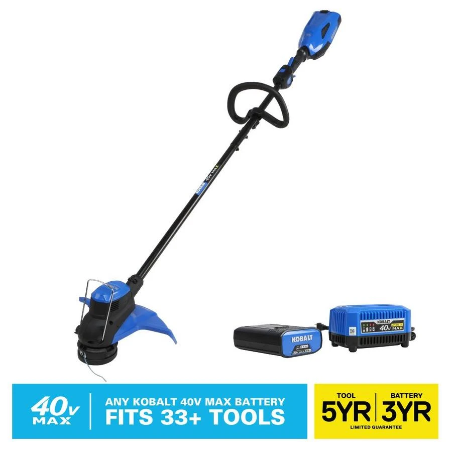 Kobalt String Trimmer 15-In Max 40-Volt Electric Included) Cordles Straight